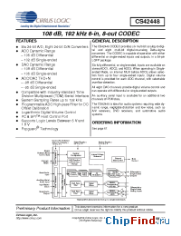 Datasheet CS42448-DQZ manufacturer Cirrus