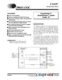 Datasheet CS4297-KQ manufacturer Cirrus