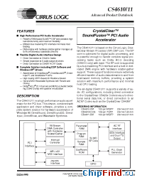 Datasheet CS4611-CM manufacturer Cirrus
