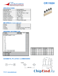 Datasheet CR1102H11.5 manufacturer CIT