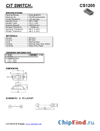 Datasheet CS1205F260 manufacturer CIT