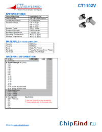 Datasheet CT1102V10.85F100C03 manufacturer CIT