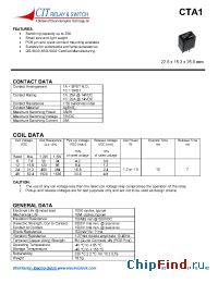Datasheet CTA11ASP6D manufacturer CIT