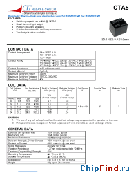 Datasheet CTA51AC9VDC1.6 manufacturer CIT