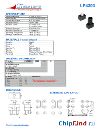 Datasheet LP4203F260LYC14 manufacturer CIT