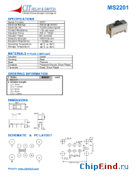 Datasheet MS2201L4.5 manufacturer CIT