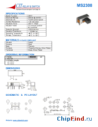 Datasheet MS2308L6 manufacturer CIT