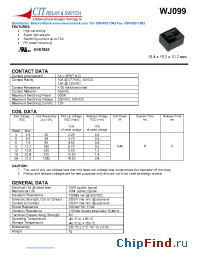 Datasheet WJ0991AS18VDC.45 manufacturer CIT