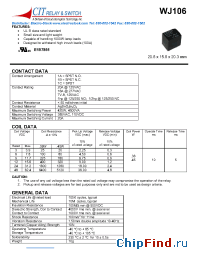 Datasheet WJ1061A12VDC.36 manufacturer CIT