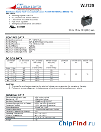 Datasheet WJ1201AC5VDC manufacturer CIT