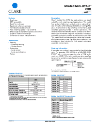 Datasheet CM10S1020 manufacturer Clare