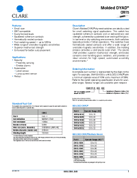 Datasheet CM15-2025 manufacturer Clare