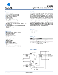 Datasheet CPC5604 manufacturer Clare