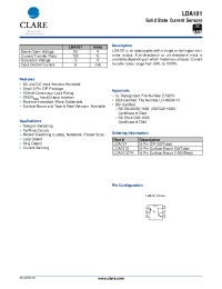 Datasheet LDA101S manufacturer Clare