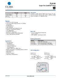 Datasheet PLA160 manufacturer Clare