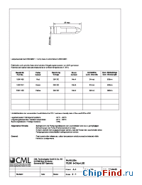 Datasheet 1504145X manufacturer CML