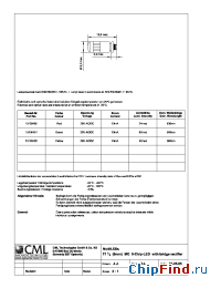 Datasheet 15130451 manufacturer CML
