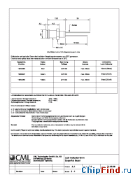 Datasheet 1900X001 manufacturer CML