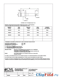 Datasheet 1900X252 manufacturer CML