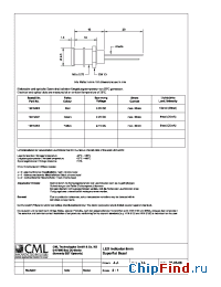 Datasheet 1901X001 manufacturer CML