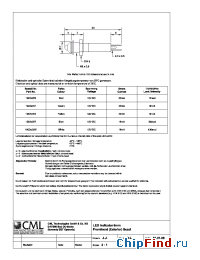 Datasheet 1902X252 manufacturer CML