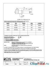 Datasheet 1903X256 manufacturer CML