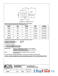 Datasheet 1904X00X manufacturer CML