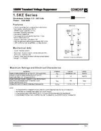 Datasheet 1.5KE170A manufacturer Comchip