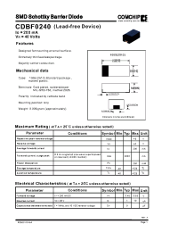 Datasheet CDBF0240 manufacturer Comchip