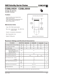 Datasheet CDBL0840 manufacturer Comchip
