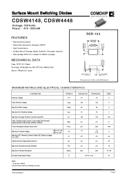 Datasheet CDSW4448 manufacturer Comchip
