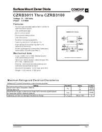 Datasheet CZRB3039 manufacturer Comchip