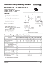 Datasheet DF1504S manufacturer Comchip