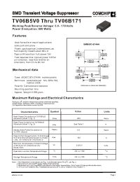 Datasheet TV06B160KB manufacturer Comchip
