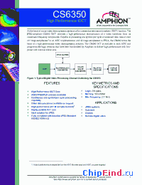 Datasheet CS6350 manufacturer Conexant