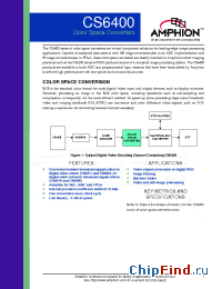 Datasheet CS6410 manufacturer Conexant