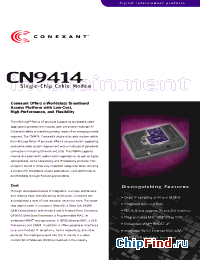 Datasheet CX24941 manufacturer Conexant