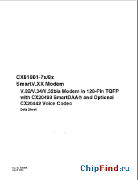 Datasheet CX81801-7x manufacturer Conexant