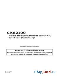 Datasheet CX82100-51 manufacturer Conexant