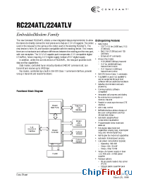 Datasheet RC224ATLV manufacturer Conexant