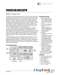 Datasheet RS8953 manufacturer Conexant