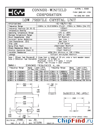 Datasheet HC-49/4H-SD manufacturer Connor-Winfield