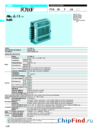 Datasheet LCA150S-48 manufacturer COSEL