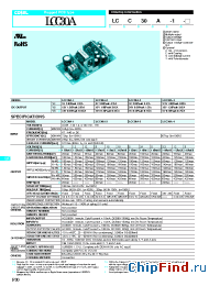 Datasheet LCA50S-15 manufacturer COSEL