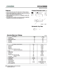 Datasheet CG1A120000 manufacturer COSMO