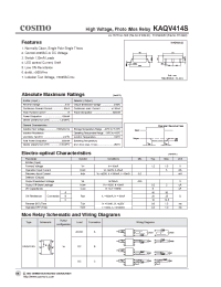 Datasheet KAQV414S manufacturer COSMO
