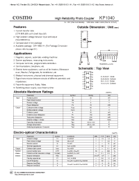 Datasheet Kp1040E manufacturer COSMO