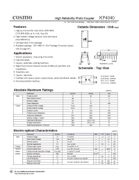 Datasheet KP4040 manufacturer COSMO