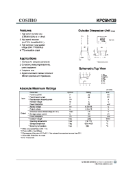 Datasheet KPC6N139 manufacturer COSMO