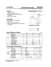 Datasheet KPC815 manufacturer COSMO